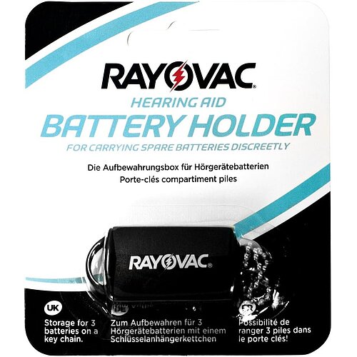 Rayovac Aufbewahrung Box für 3 Hörgerätebatterien