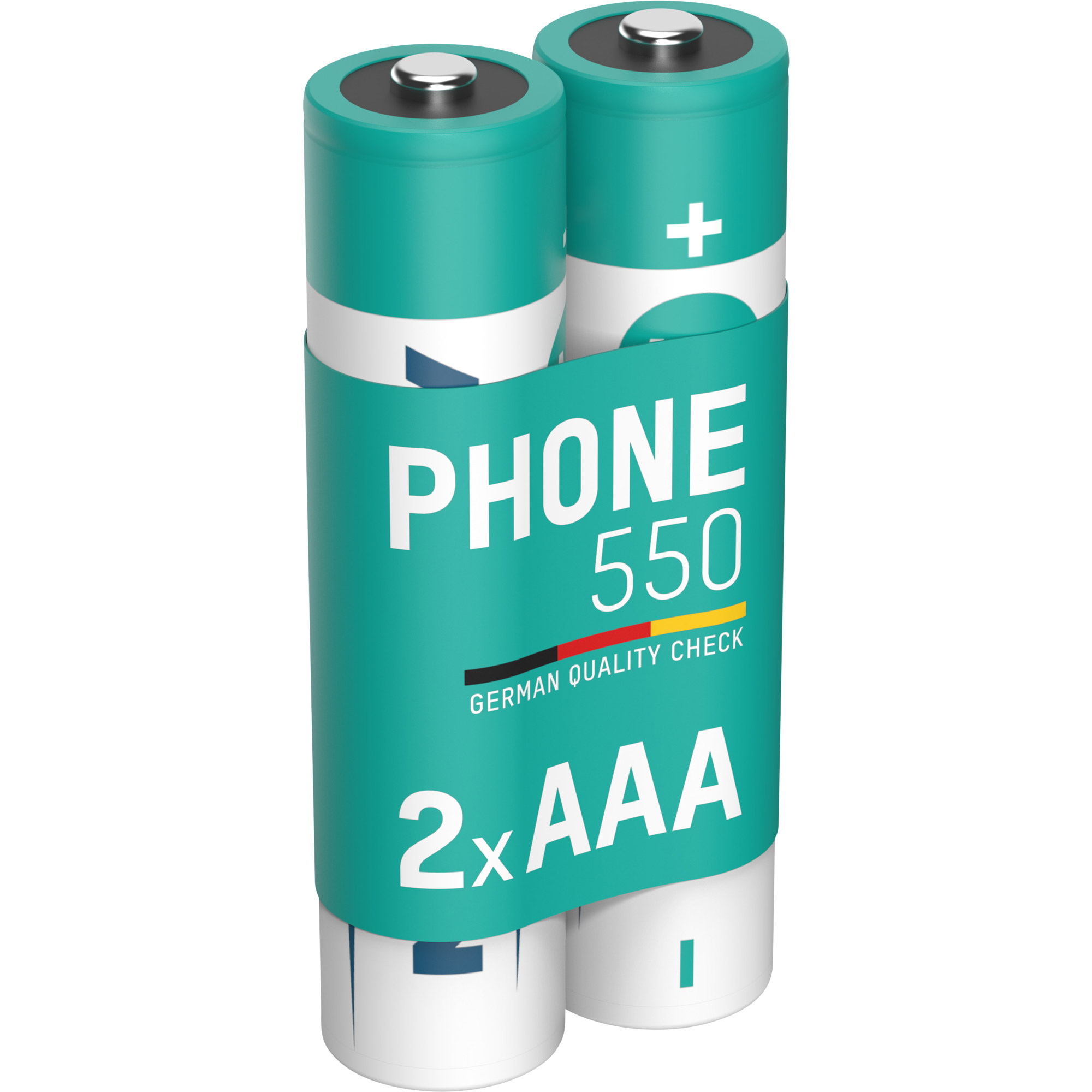 2x Ansmann NiMH AAA Micro 550mAh HR03 Akku für DECT Telefon