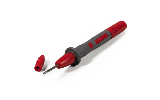 Präzisions-Prüfspitze McPower ''PS 25'', mit 4mm-Sicherheitskupplung, rot
