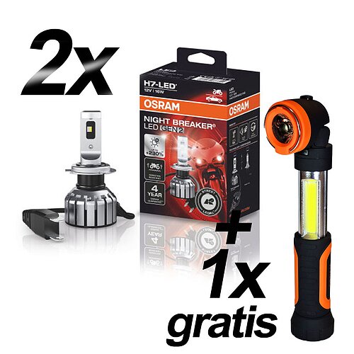 OSRAM H7 NIGHT BREAKER LED START 230% StVZO-Konforme LED 2 Stück