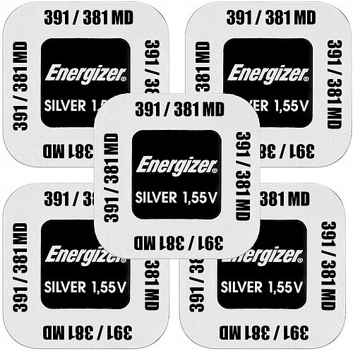 Energizer SR55 391 / 381 MultiDrain Silberoxid Batterie 1,55V - 5er Verpackung