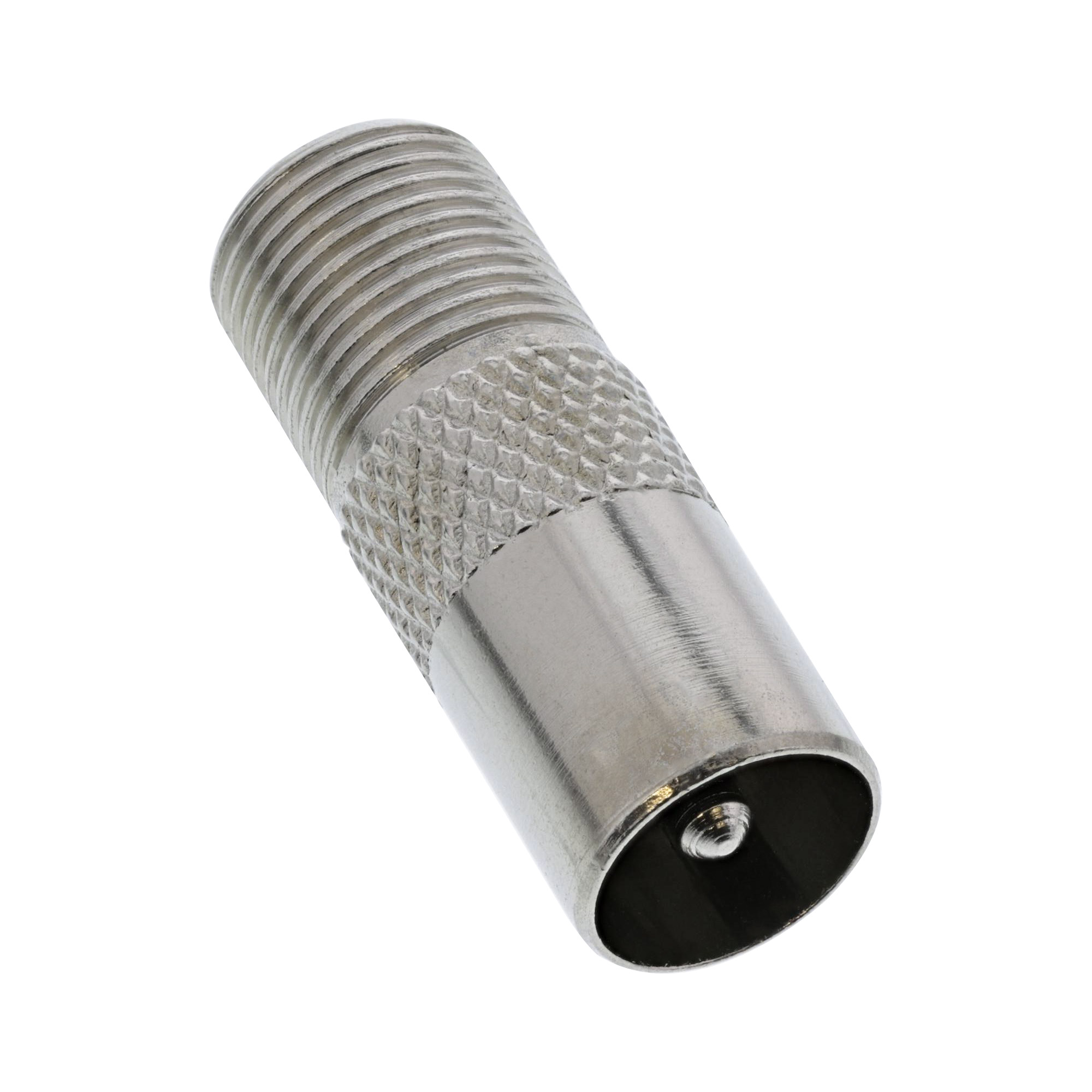 Inline® Koaxial Adapter, IEC- Stecker (Antenne) auf F-Buchse Inline® Koaxial Adapter, IEC- Stecker (Antenne) auf F-Buchse