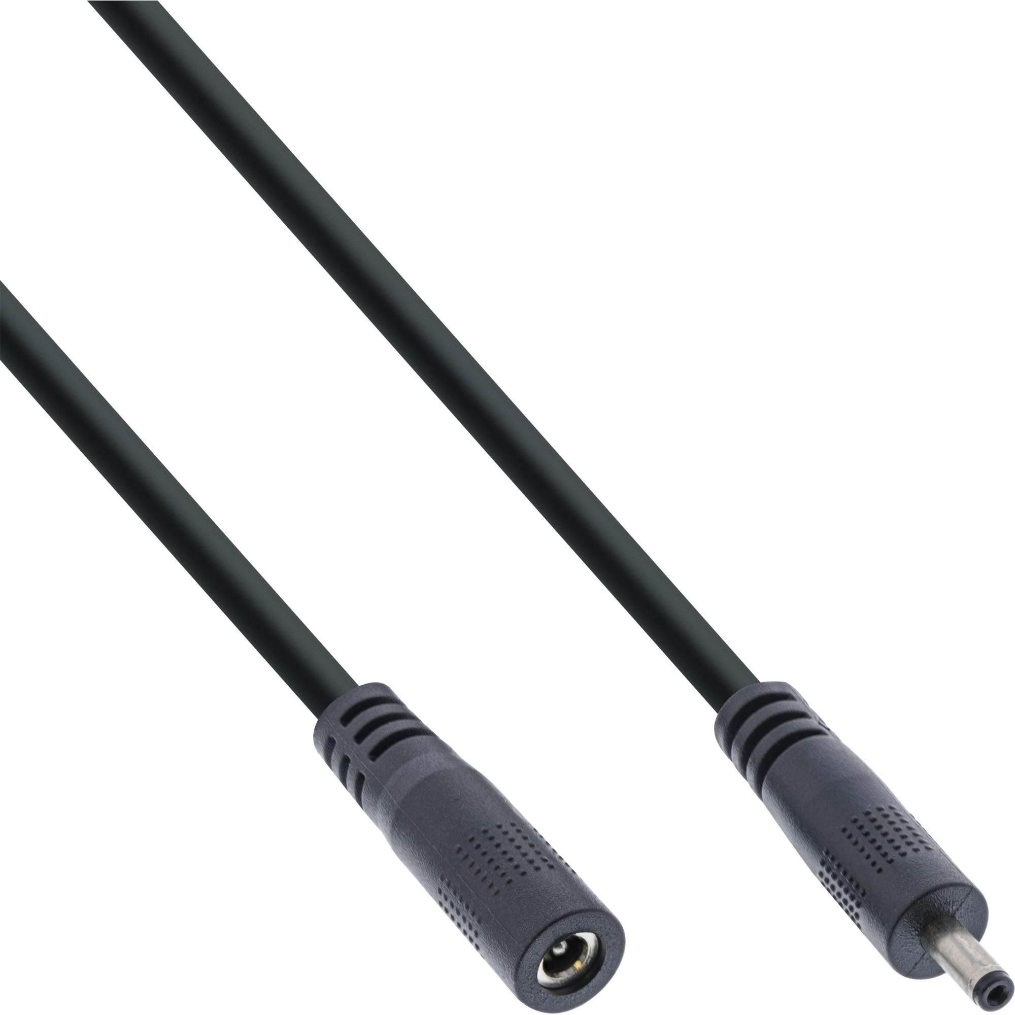 Inline® DC VerLängerungskabel, DC Stecker/Buchse 3,5x1,35mm, AWG 18, schwarz 3m