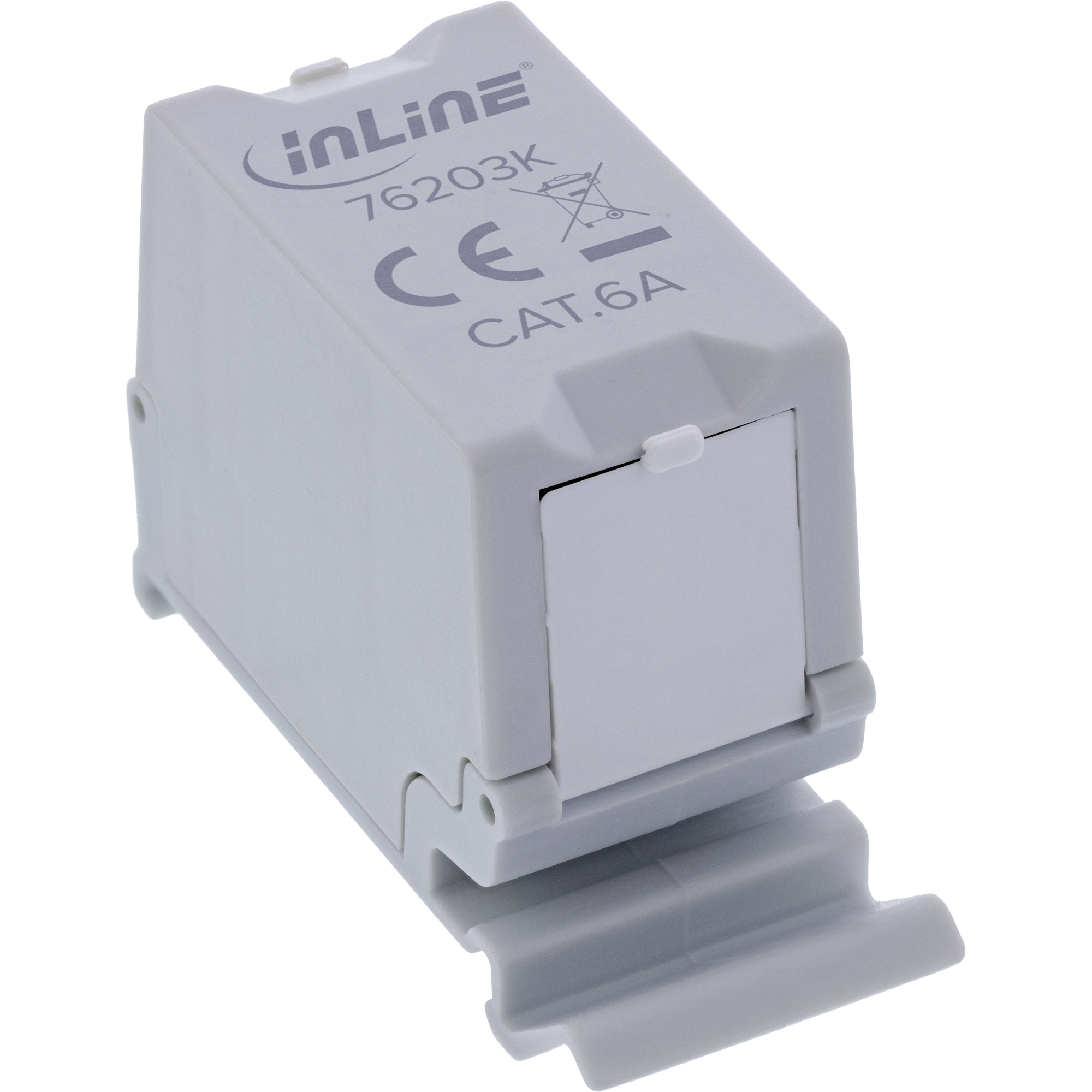 InLine® Cat.6A RJ45 Doppelkupplung für Hutschiene InLine® Cat.6A RJ45 Doppelkupplung für Hutschiene