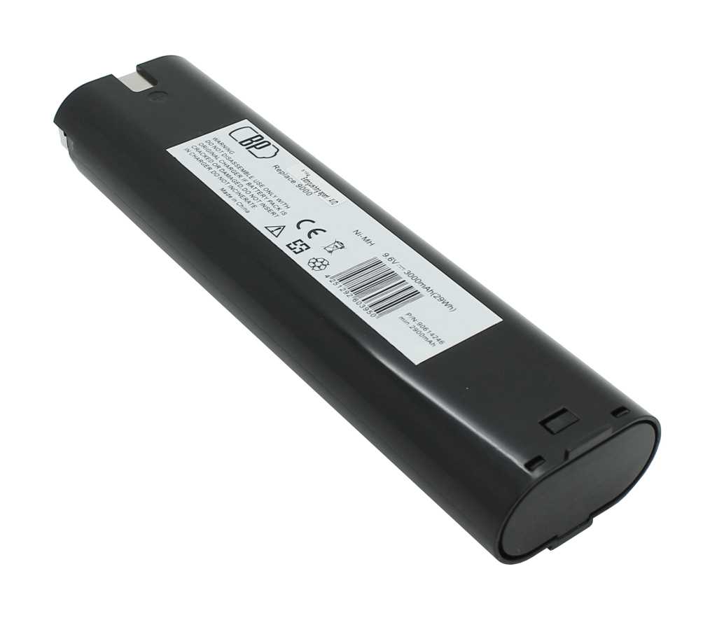 Werkzeugakku NiMH 9,6V 3,0Ah ersetzt Makita 9000