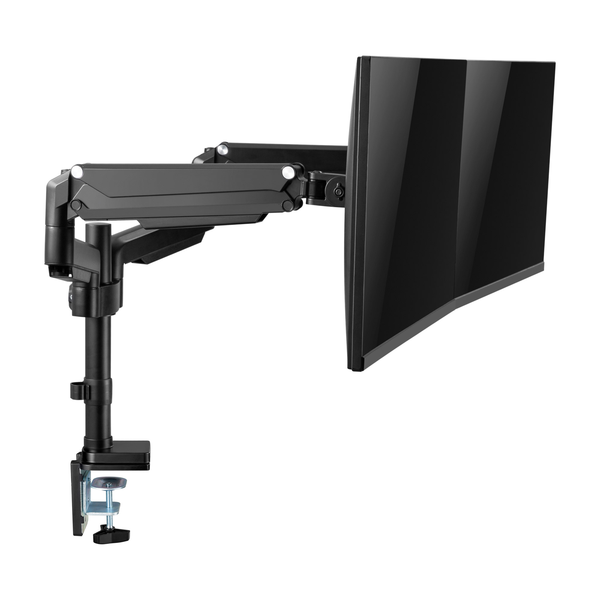 Inline® Tischhalterung mit Lifter, für zwei Monitore bis 82cm (32"), 9kg