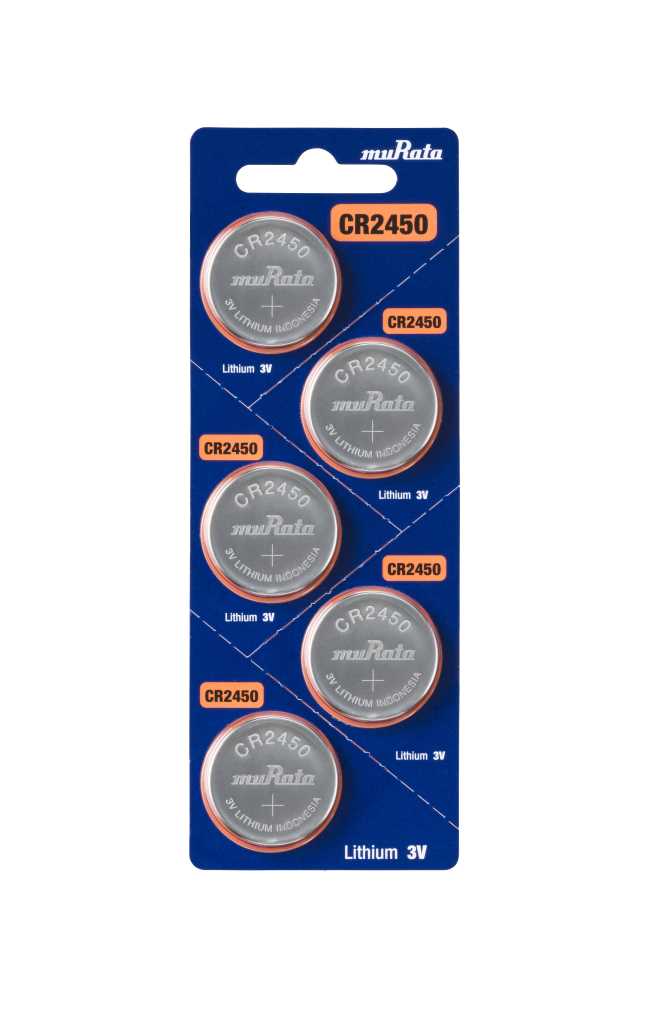 5x Murata eh. Sony CR2450 Lithium Knopfzelle 3V 5x Murata eh. Sony CR2450 Lithium Knopfzelle 3V
