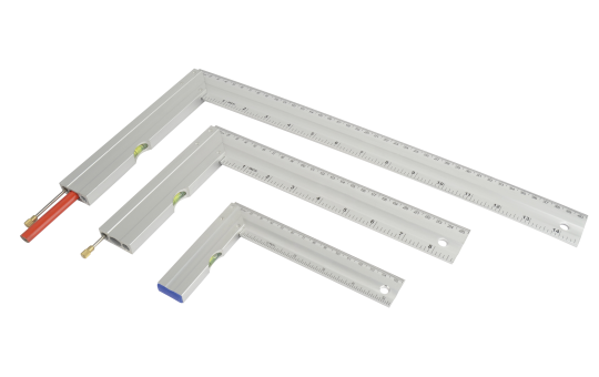 Anschlagwinkel-Set, Aluminium, inkl. Anreißer und Bleistift