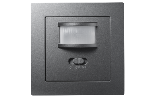 Unterputz IR Bewegungsmelder McPower ''Flair'' 160°, 750W, LED geeignet, anthrazit