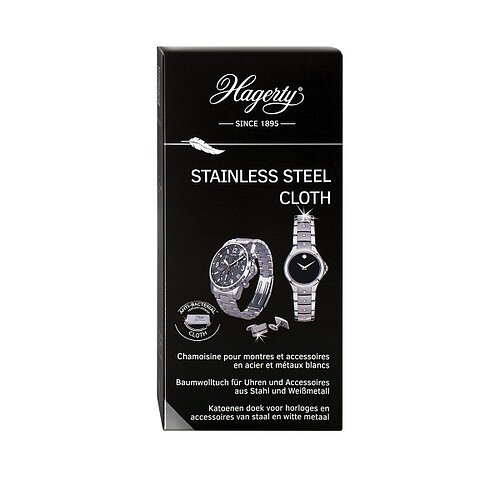 12x Hagerty - Pflegtetuch für Edelstahlschmuck - 36x30cm