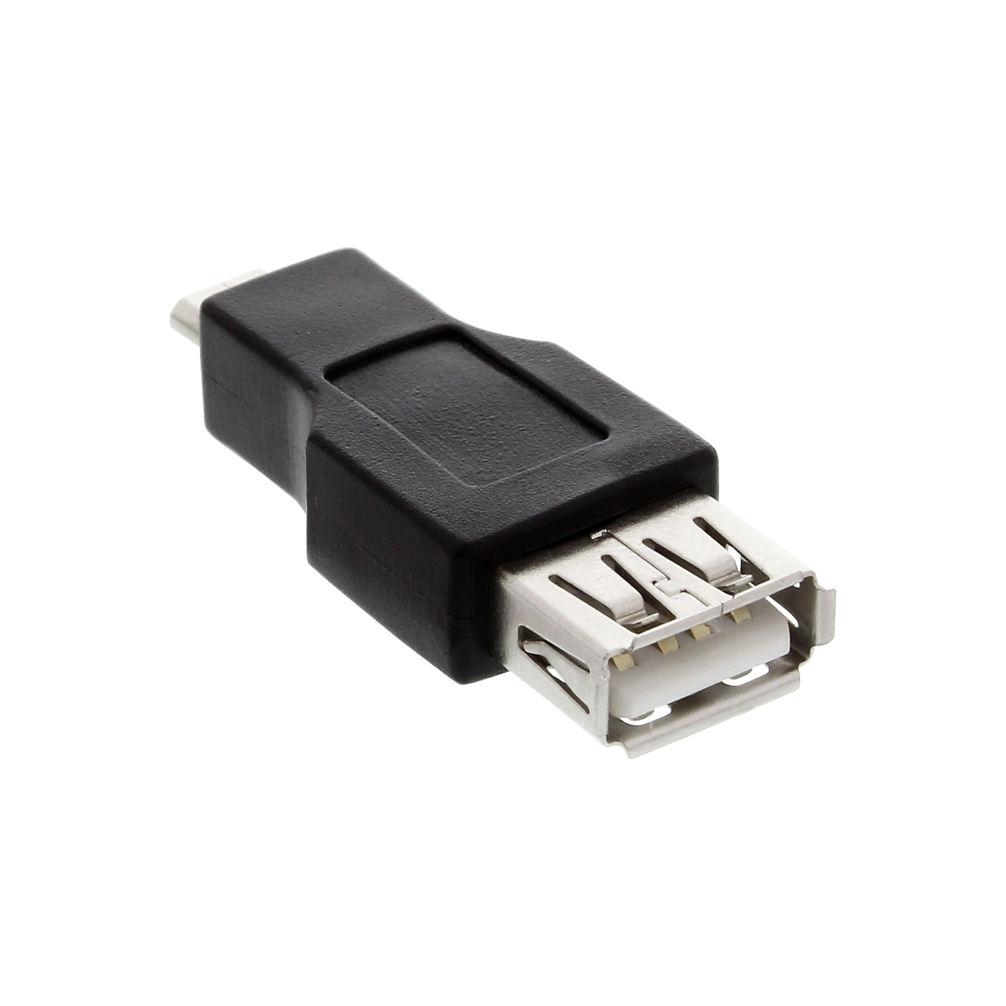 Inline® Micro-USB OTG Adapter, Micro-B Stecker an USB A Buchse