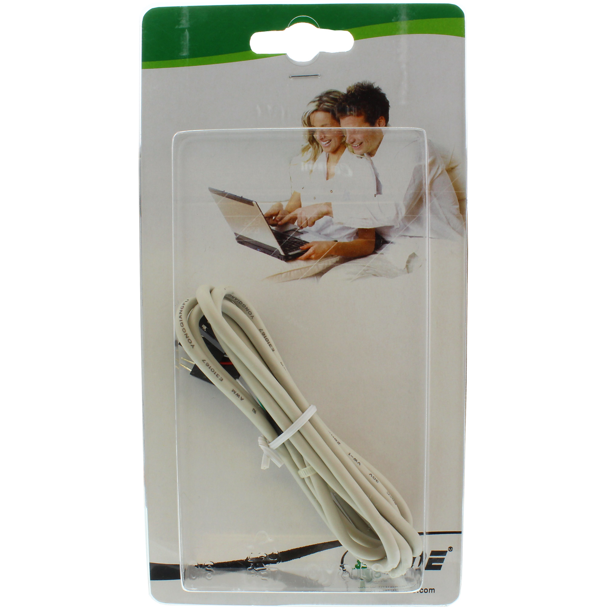 Inline® USB 2.0 Verl., intern, 2x 4pol Pfostenstecker / Pfostenbuchse, 0,60m