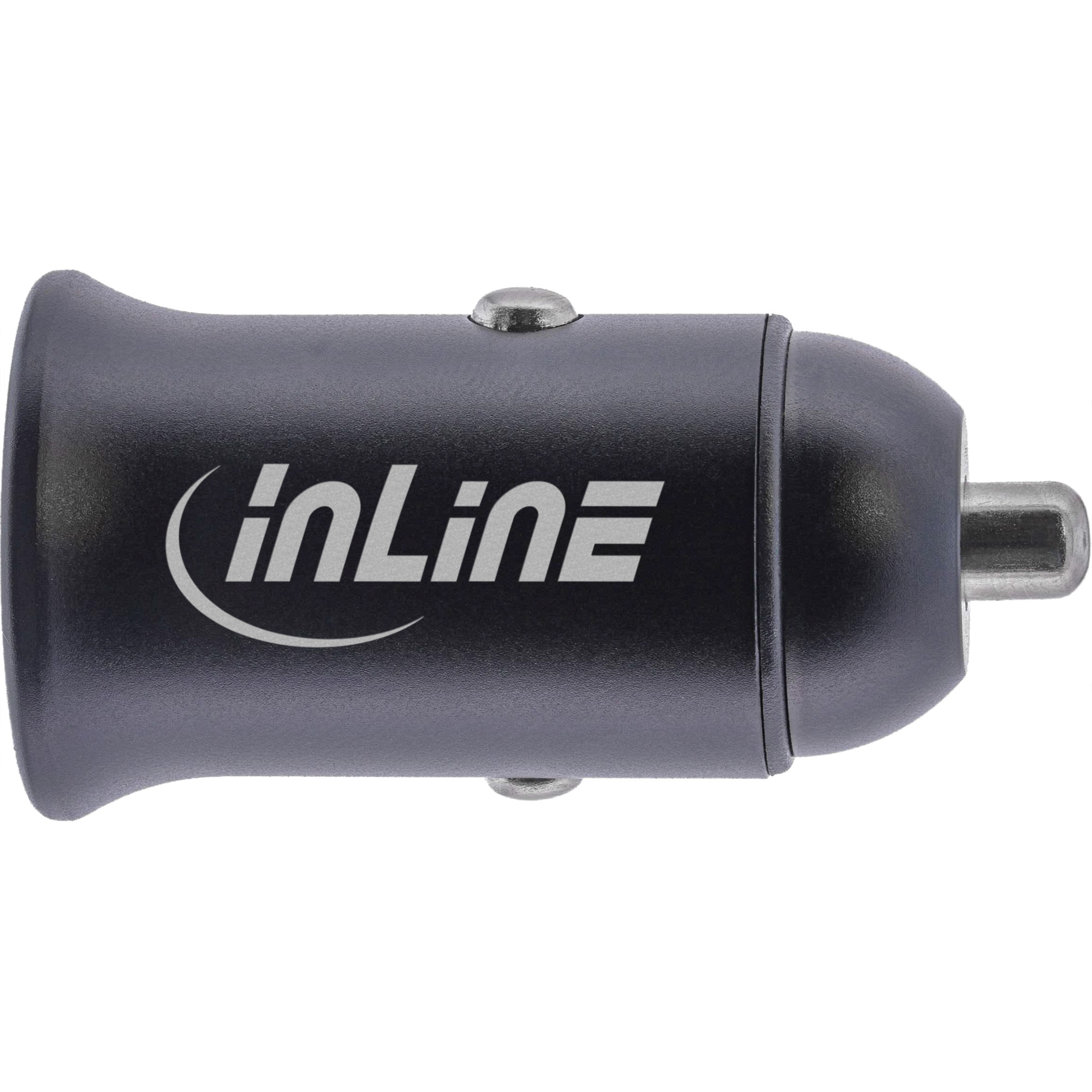 Inline® USB KFZ Stromadapter Power Delivery, 2x USB-C, schwarz