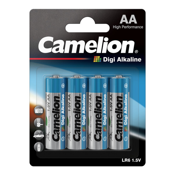4x Camelion Digi AA Mignon LR6 Alkaline Batterie