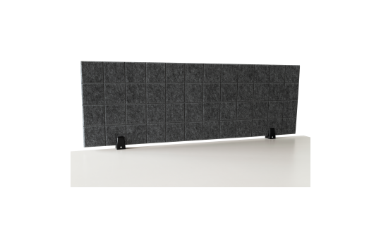 Trennwand-Set imstande, 1x Akustik-Trennwand 120x40cm, 1x Clip, schwarz,2er-Pack Trennwand-Set imstande, 1x Akustik-Trennwand 120x40cm, 1x Clip, schwarz,2er-Pack