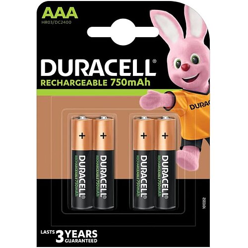 4x Duracell NiMH AAA Micro 750mAh HR03 Akku 4x Duracell NiMH AAA Micro 750mAh HR03 Akku