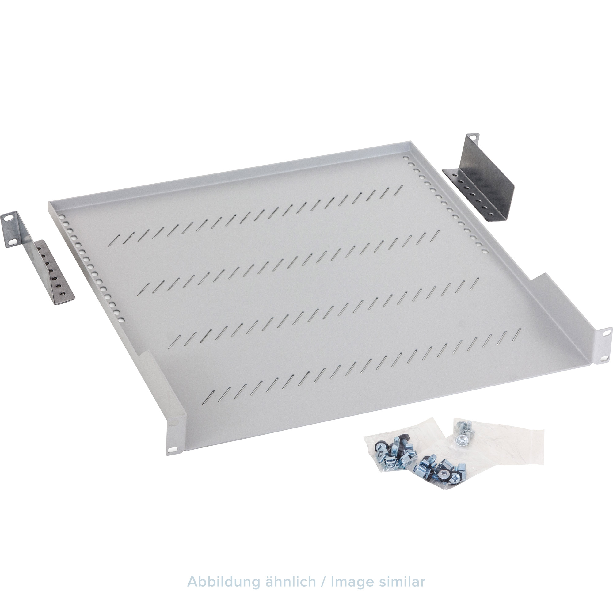 Triton RAC-UP-350-A1 19" Fachboden 1HE, 350mm, 40kg, grau