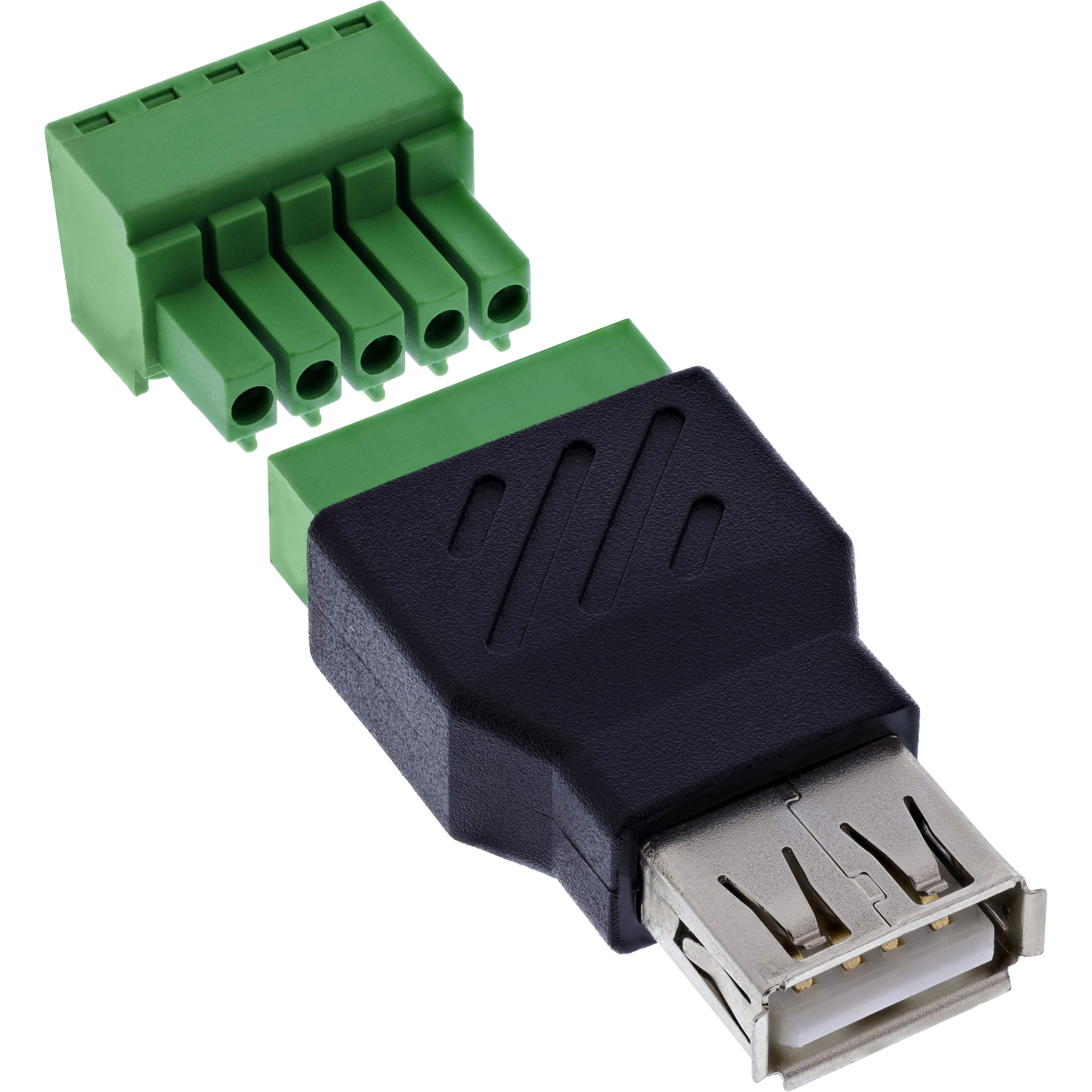 InLine® USB-A Buchse auf Terminalblock, 5-polig, ohne Kabel InLine® USB-A Buchse auf Terminalblock, 5-polig, ohne Kabel
