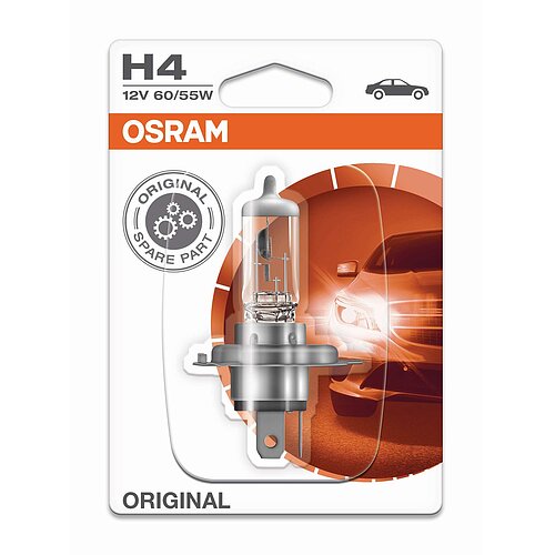 OSRAM H4 12V 60/55W P43t Original Spare Part 1 St. Blister