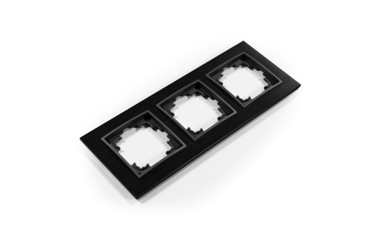 Rahmen McPower ''Flair'', 3-fach, schwarzes Aluminium