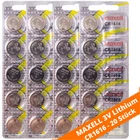 Maxell CR1616 Lithium Knopfzelle 3V - 100 Batterien - 20 x 5er Streifen