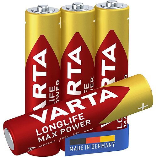 100x Varta Longlife Max Power AAA Micro LR03 Alkaline Batterie
