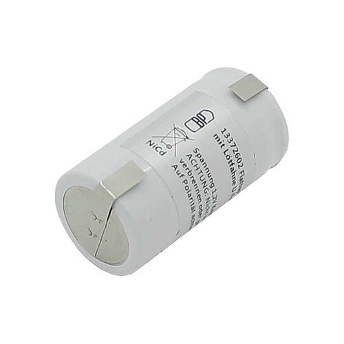BP C2500H NiCd-Akku 2500mAh Baby Flattop hochtemperatur mit Lötfahne U-Form