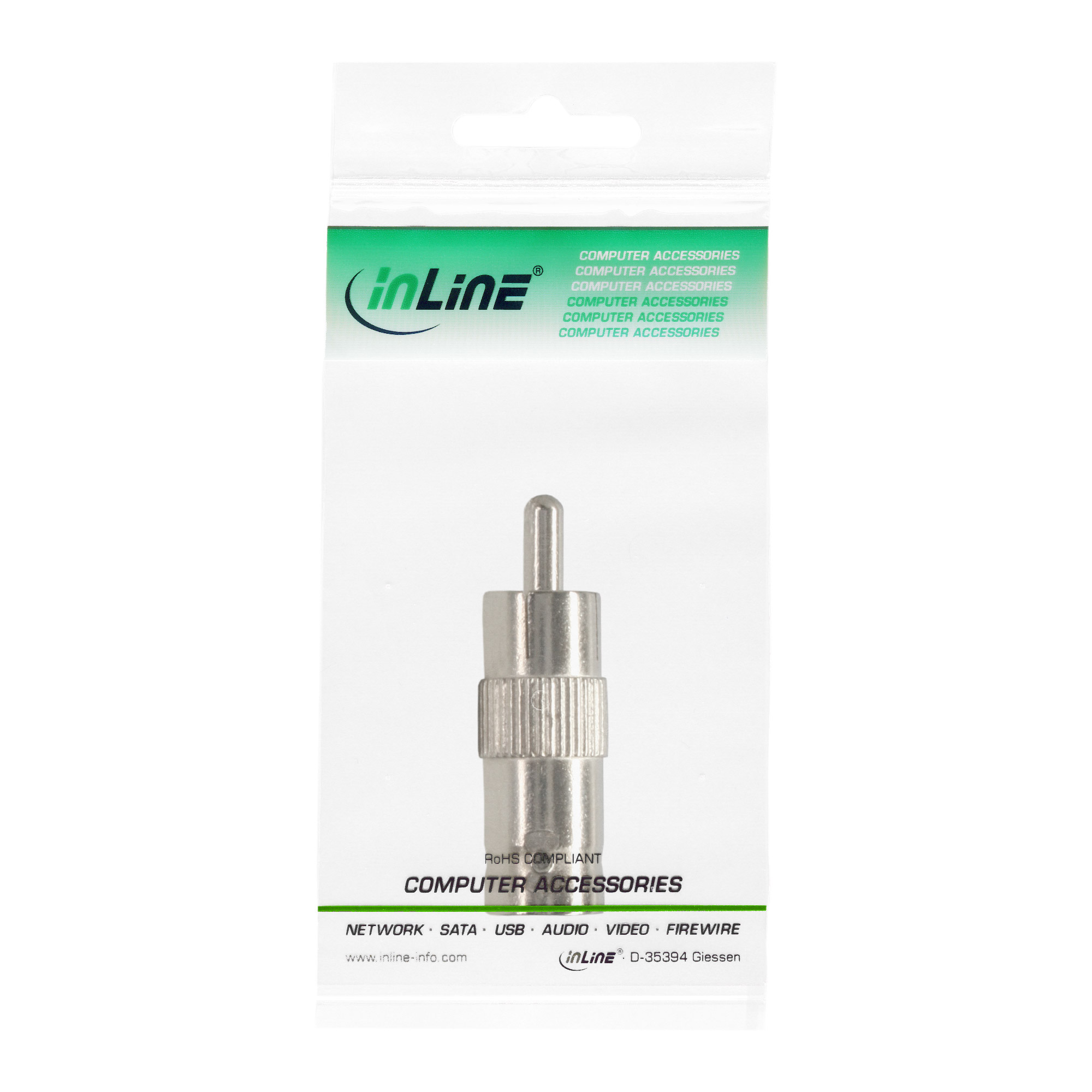 Inline® Video Adapter, 1x Cinch Stecker auf BNC Buchse Inline® Video Adapter, 1x Cinch Stecker auf BNC Buchse