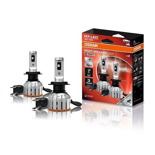 OSRAM H7 NIGHT BREAKER LED START 230% StVZO-Konforme LED 2 Stück