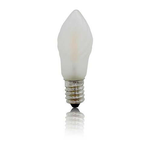 BP Filament LED Mini-Kerzenlampe gedreht E14 1W warm weiß matt