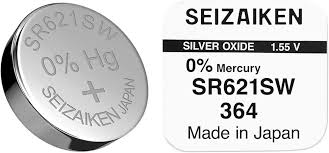 10x SR621SW SR60 364 Silberoxid Batterie Seizaiken 1,55 V