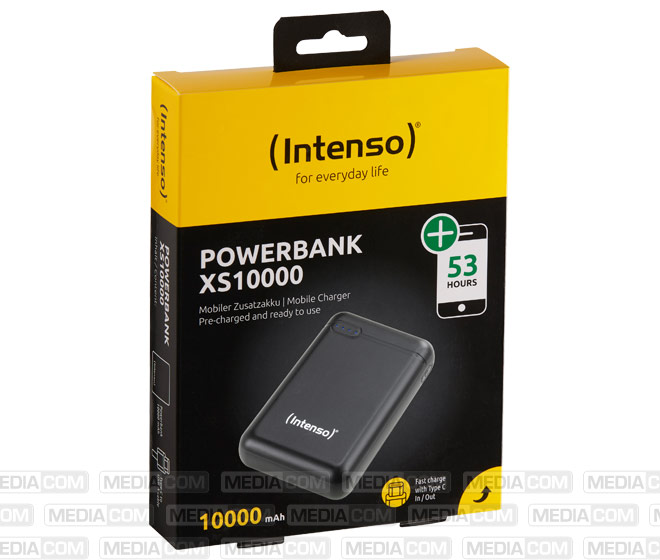 Akku Powerbank, 10.000mAh, XS10000, schwarz Akku Powerbank, 10.000mAh, XS10000, schwarz
