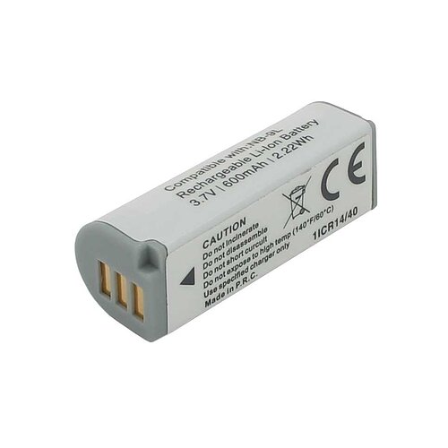 Digicam-Akku LiIon 3,7V 600mAh ersetzt Canon IXUS 500 HS Digicam-Akku LiIon 3,7V 600mAh ersetzt Canon IXUS 500 HS