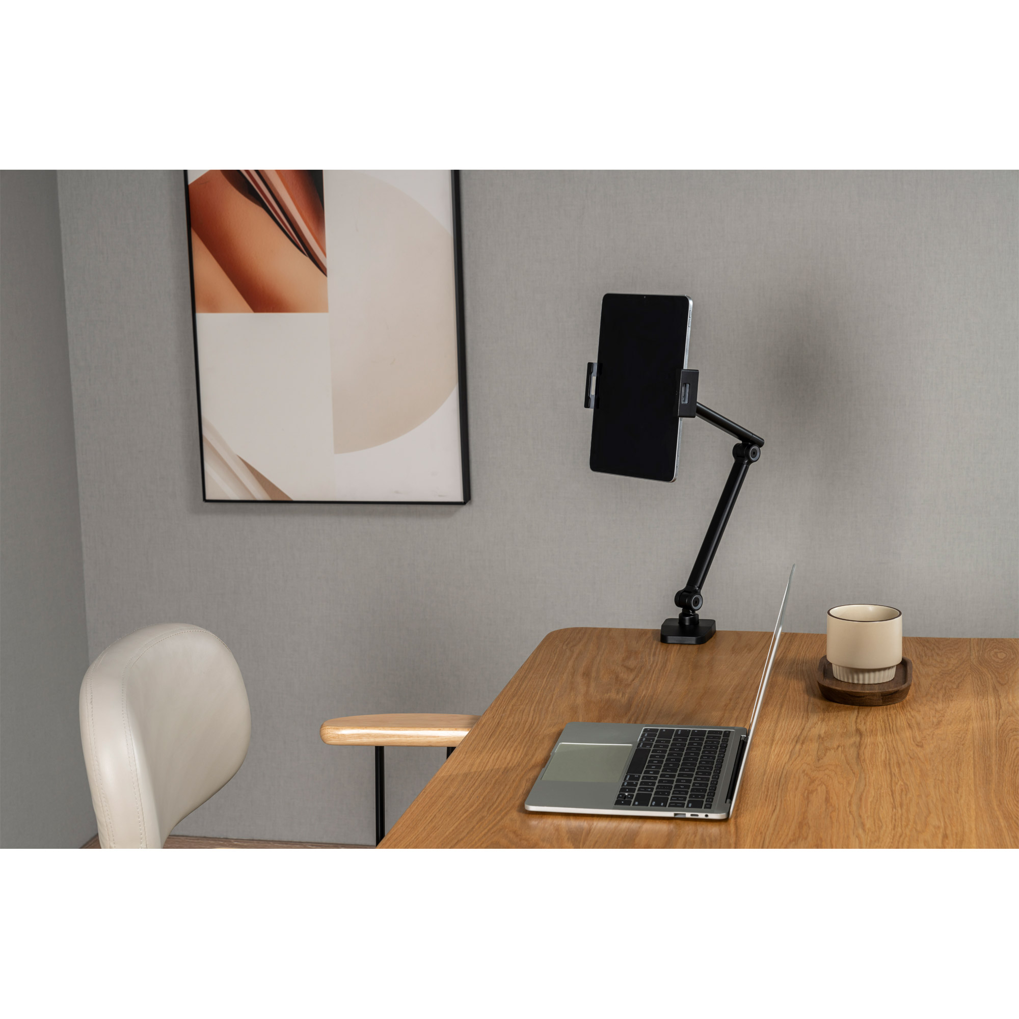 Inline® Tablet Halter mit Tischklemme, bis 12,9", schwarz