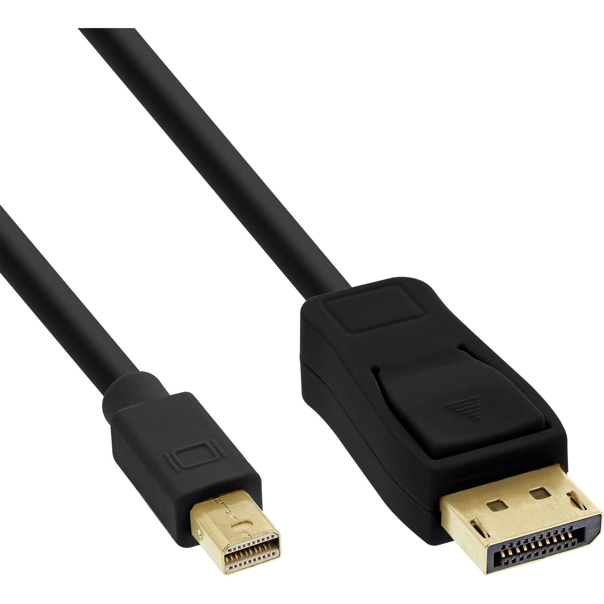 Inline® Mini DisplayPort zu DisplayPort Kabel, schwarz, 0,5m