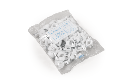 Kabelschelle McPower, 10mm, 100er-Pack, weiß