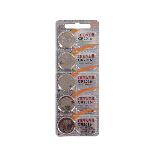 5x Maxell CR2016 Lithium Knopfzelle 3V - 5 Batterien