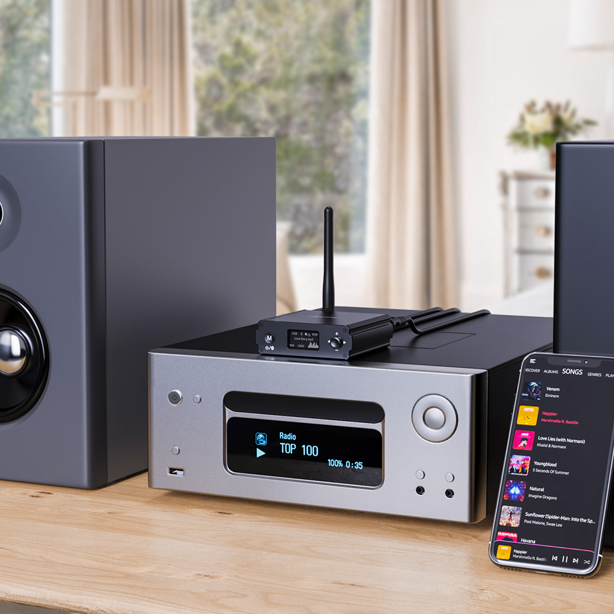 InLine® Bluetooth 5.1 HiFi-Receiver & USB DAC, mit LCD InLine® Bluetooth 5.1 HiFi-Receiver & USB DAC, mit LCD
