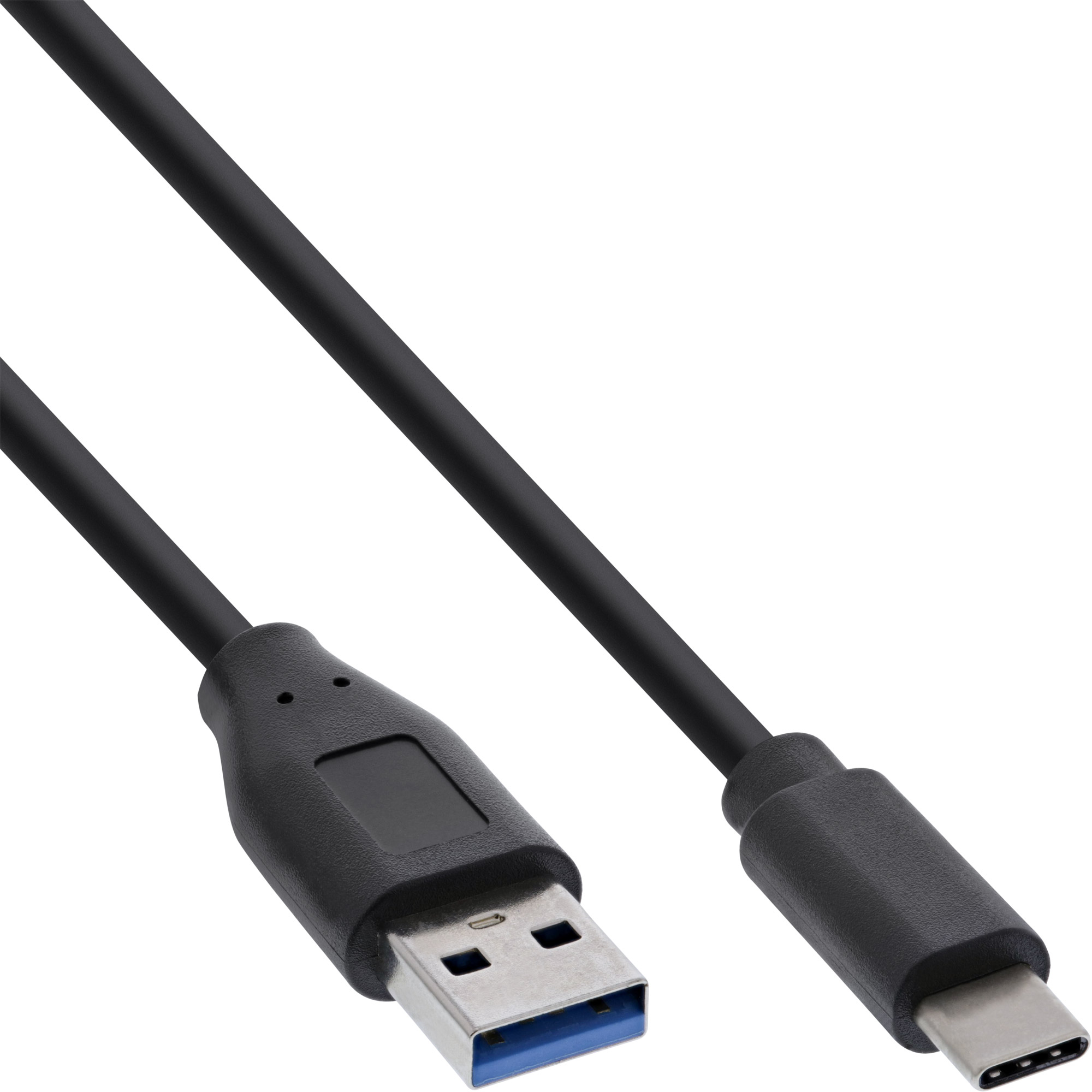 Inline® USB 3.2 Gen.1x2 Kabel, USB-C Stecker an A Stecker, schwarz, 1m