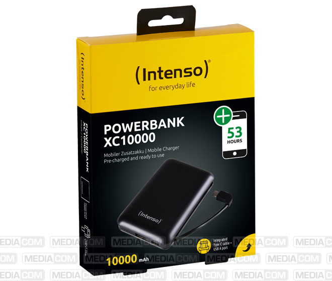 Akku Powerbank, 10.000mAh, XC10000, schwarz Akku Powerbank, 10.000mAh, XC10000, schwarz