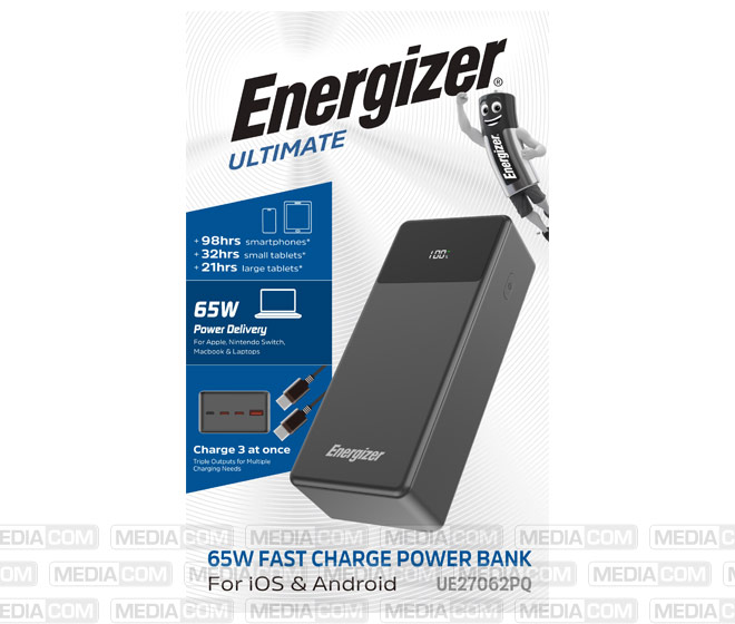 Akku Powerbank, 27.000mAh, UE27062PQ, schwarz Akku Powerbank, 27.000mAh, UE27062PQ, schwarz