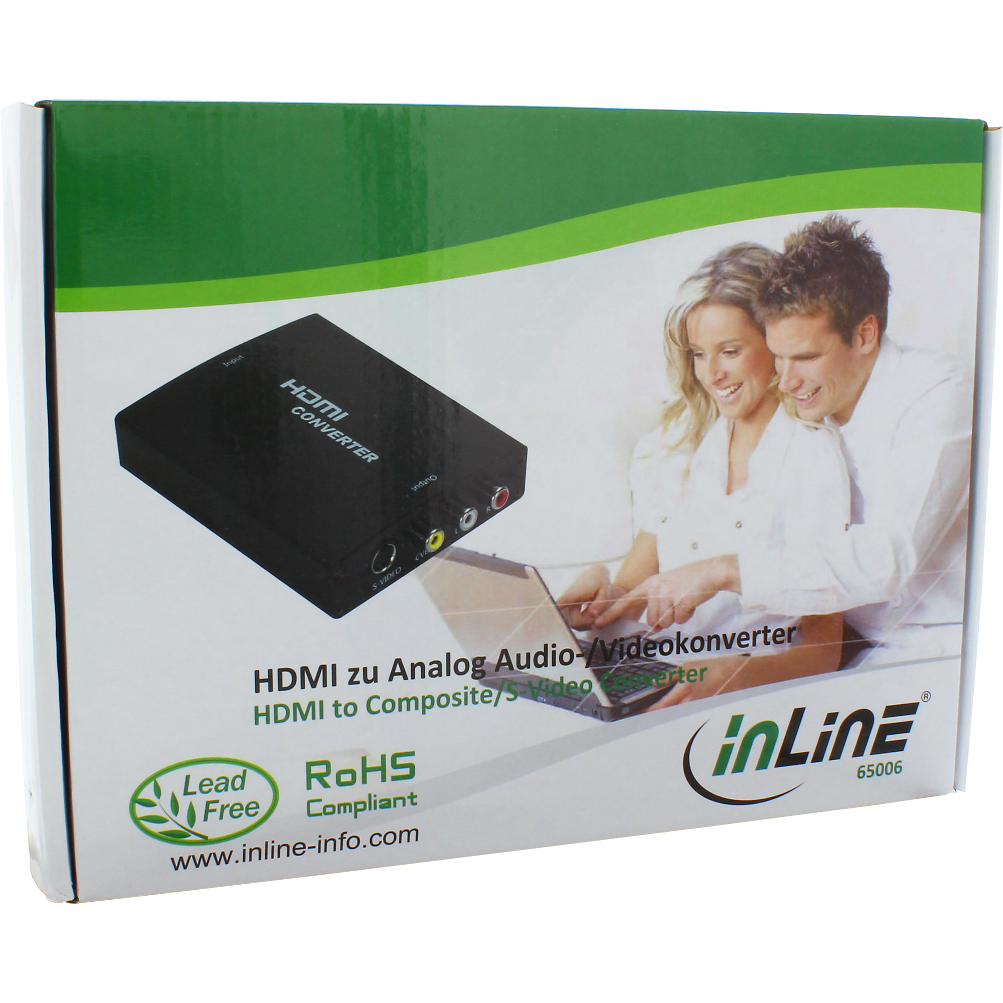 Inline® Konverter HDMI zu Composite/S-Video, mit Audio
