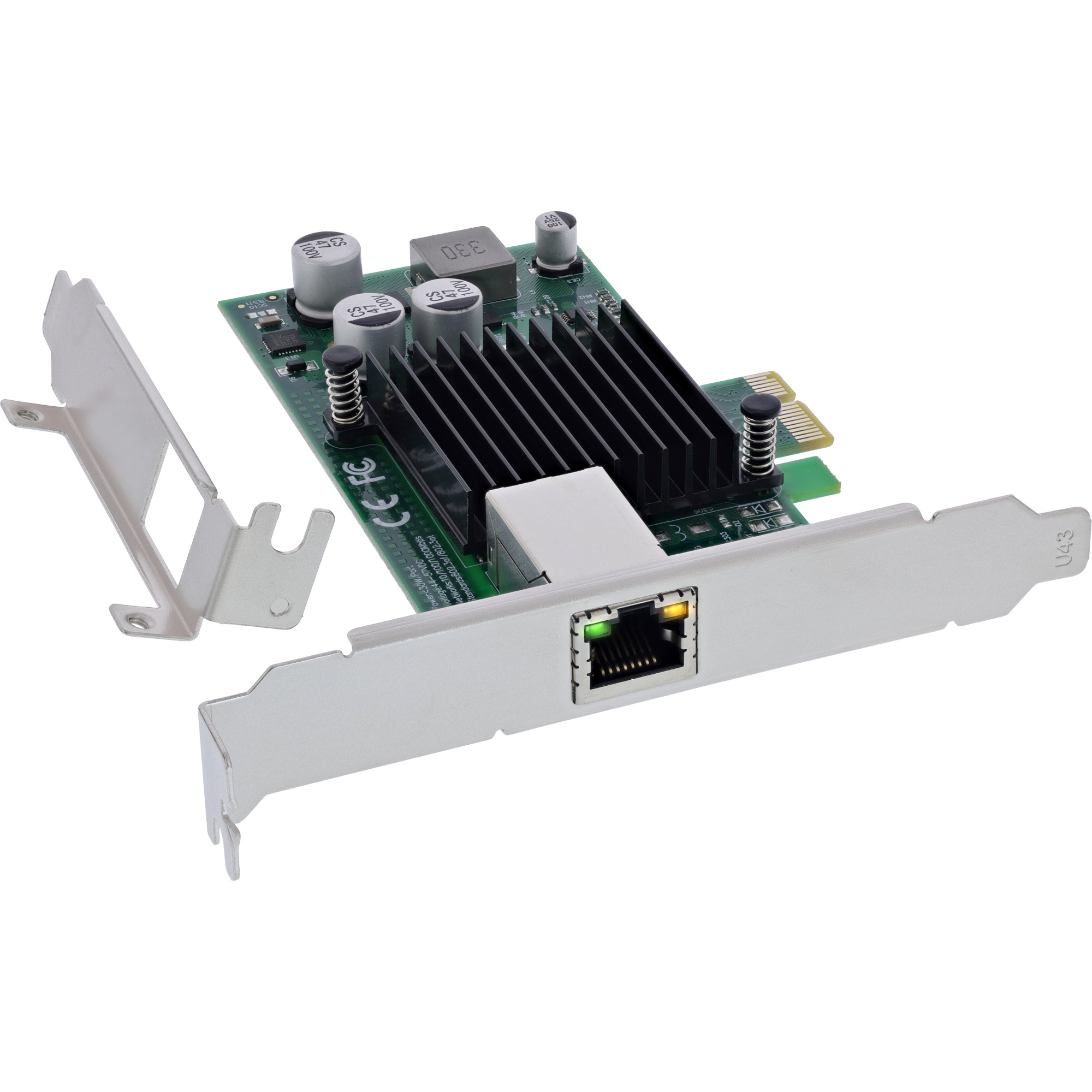 InLine® Gigabit Netzwerkkarte, 1x RJ45 1 Gb/s, PCIe x1, PoE+ InLine® Gigabit Netzwerkkarte, 1x RJ45 1 Gb/s, PCIe x1, PoE+