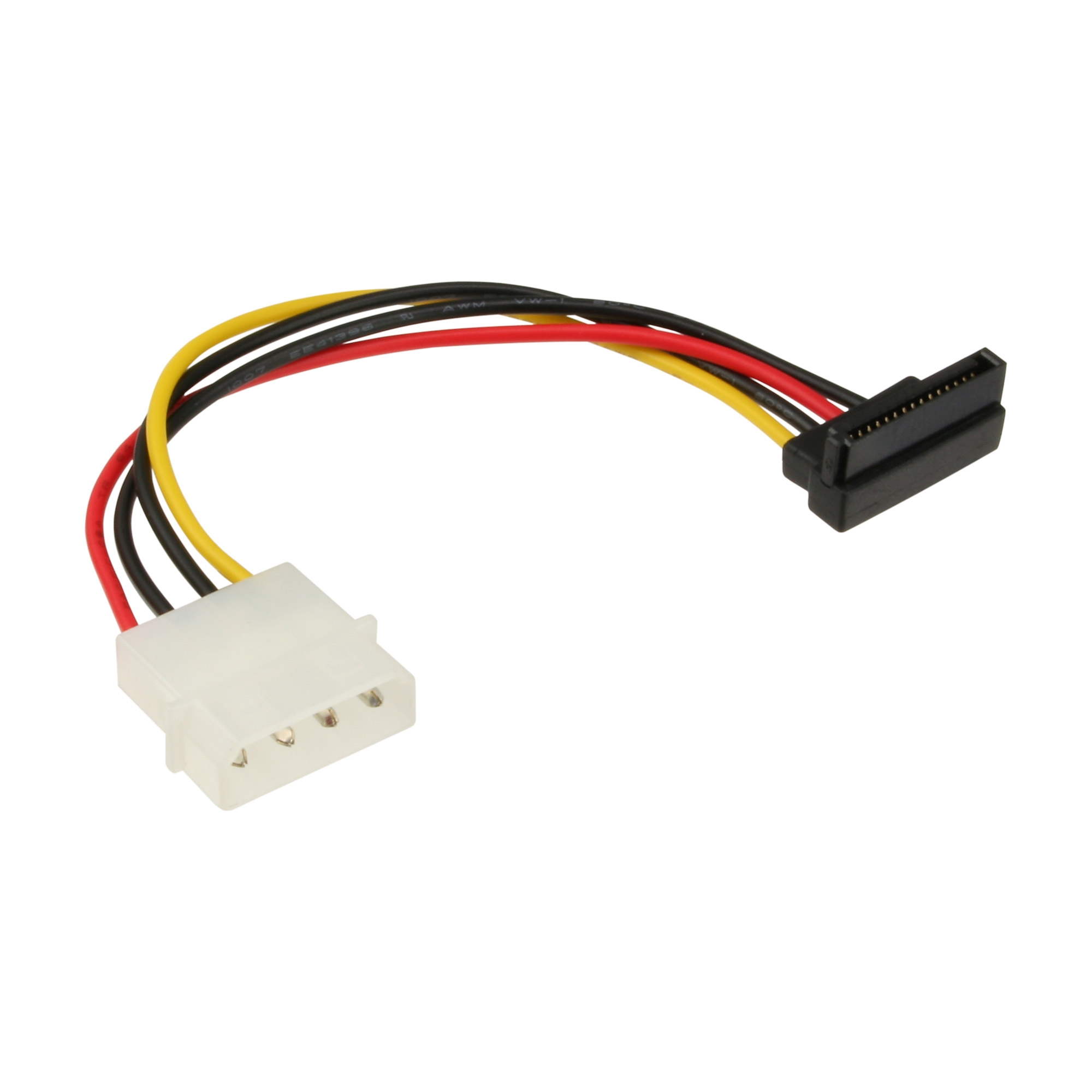 Inline® SATA Stromadap.-kab., 1x 13,34cm (5,25") BU/15pol SATA ST, unten abgew.
