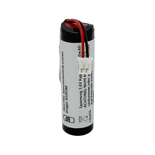 Speicherbatterie 3,6V ersetzt Dräger 8326186 Speicherbatterie 3,6V ersetzt Dräger 8326186