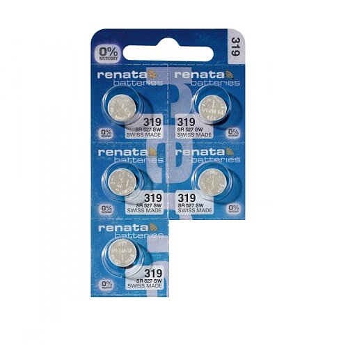5x Renata SR527SW SR64 319 Silberoxid Batterie 1,55 V 