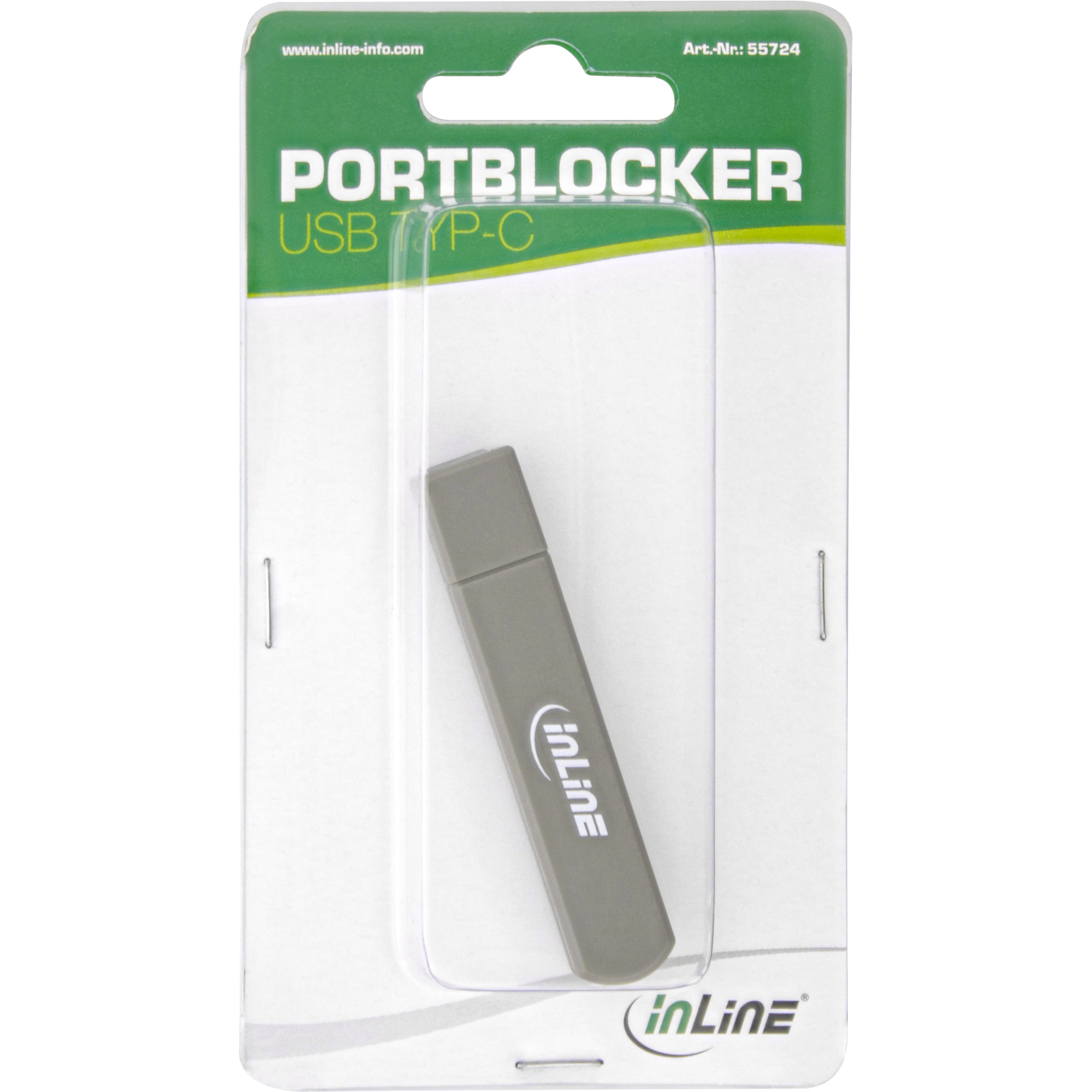 Inline® USB-C Portblocker, blockt bis zu 6 Ports
