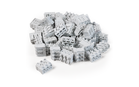 Lüsterklemme McPower mit Betätigungshebel, 0,5-2,5mm², max. 16A, 50er-Pack