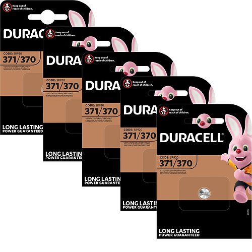 SR69 371 / 370 MultiDrain Silberoxid Batterie Duracell 1,55 V - 5er Verpackung
