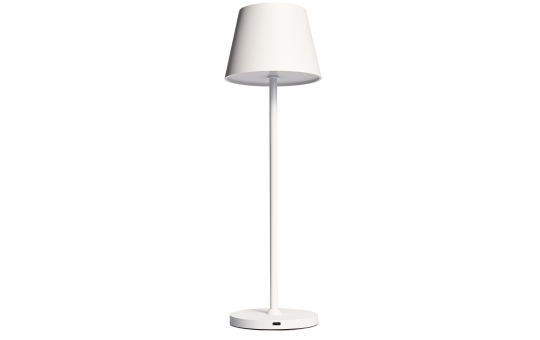 LED-Tischleuchte ROLF KERN „Club“ 38cm, weiß, Akku, dimmbar